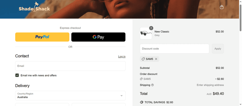 15% Off on Sunglasses at The Shade Shack - Save with Verified Coupon